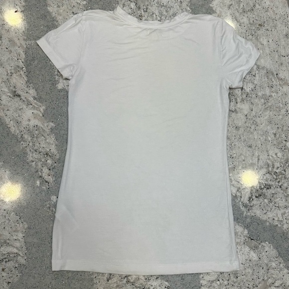 L’AGENCE Ressi Cap-Sleeve Tee in White Size XS - Picture 7 of 8
